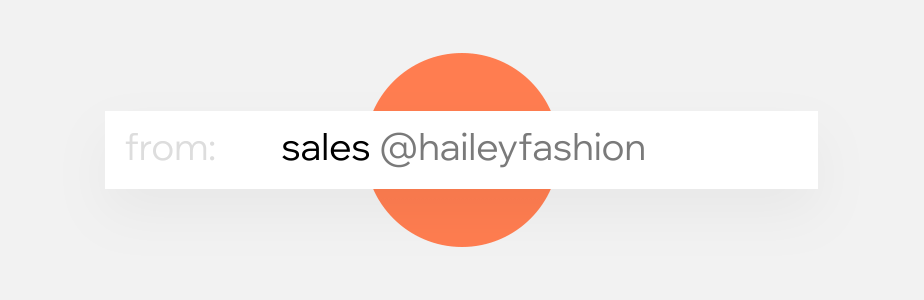 wix gif showing business email variations